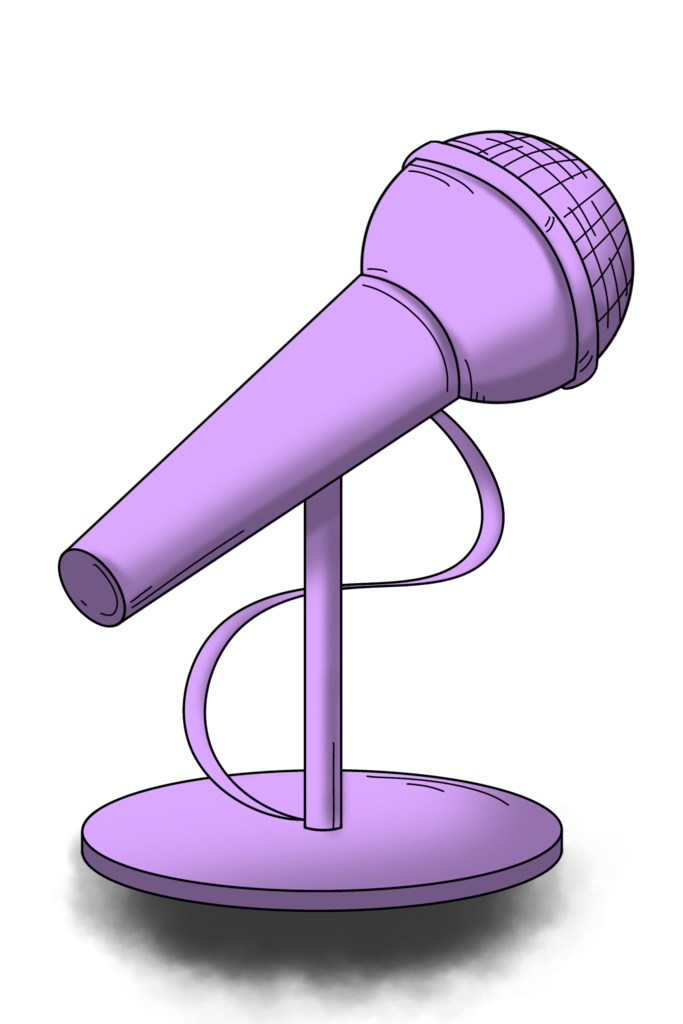 【フリー素材】ダイナミックマイク