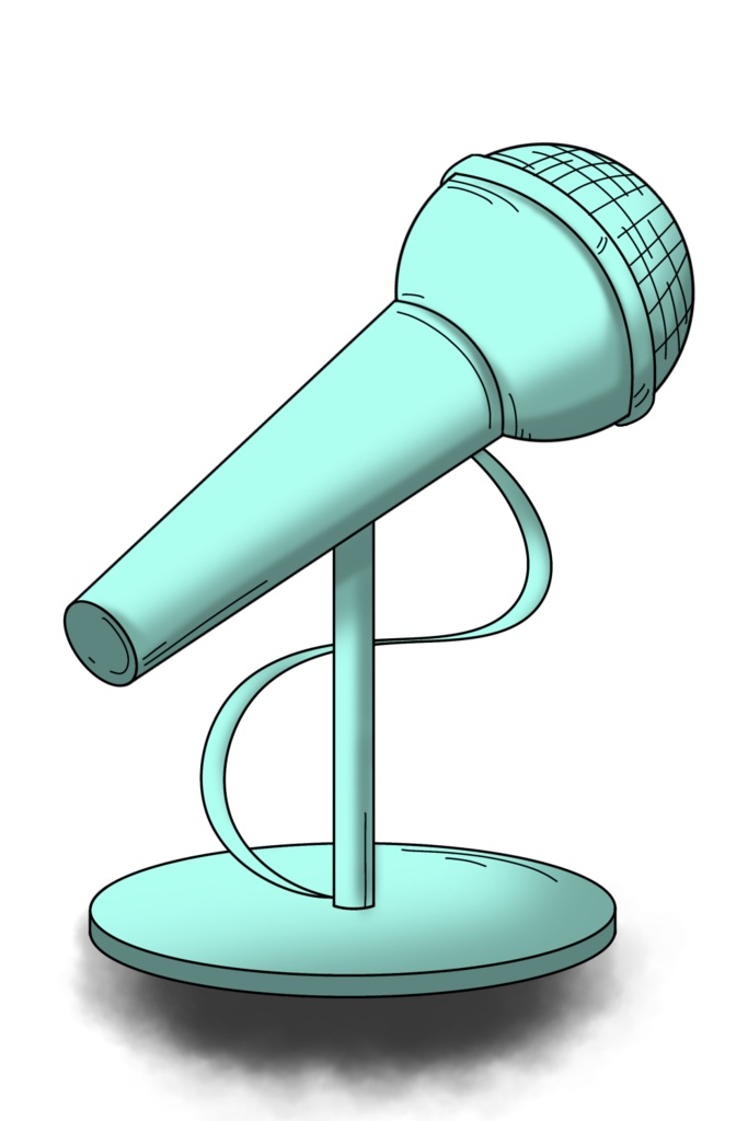 【フリー素材】ダイナミックマイク