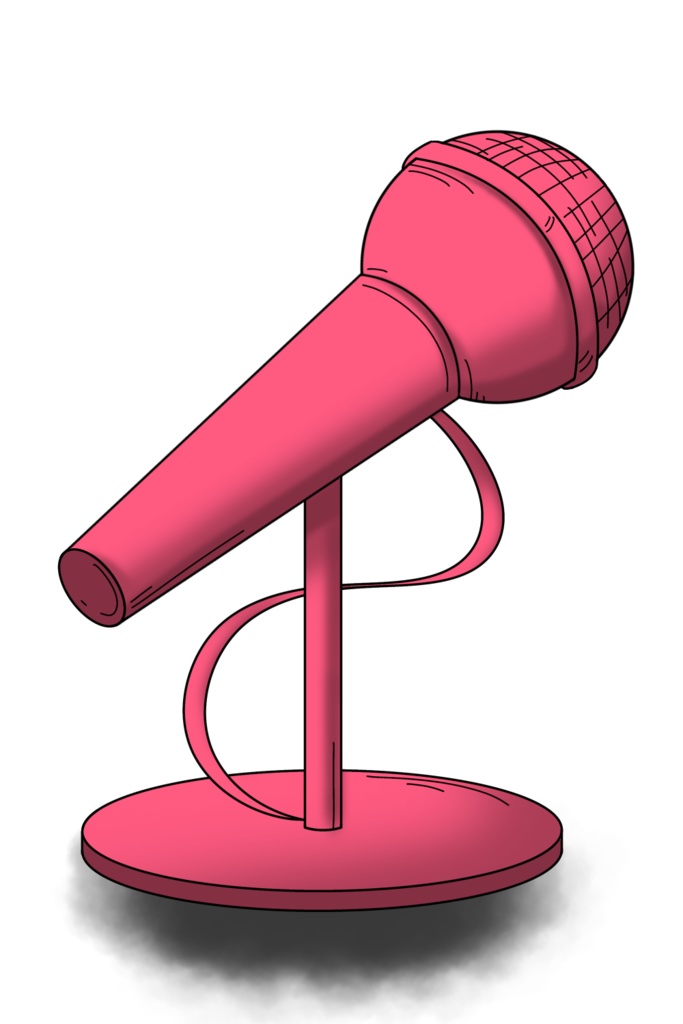 【フリー素材】ダイナミックマイク