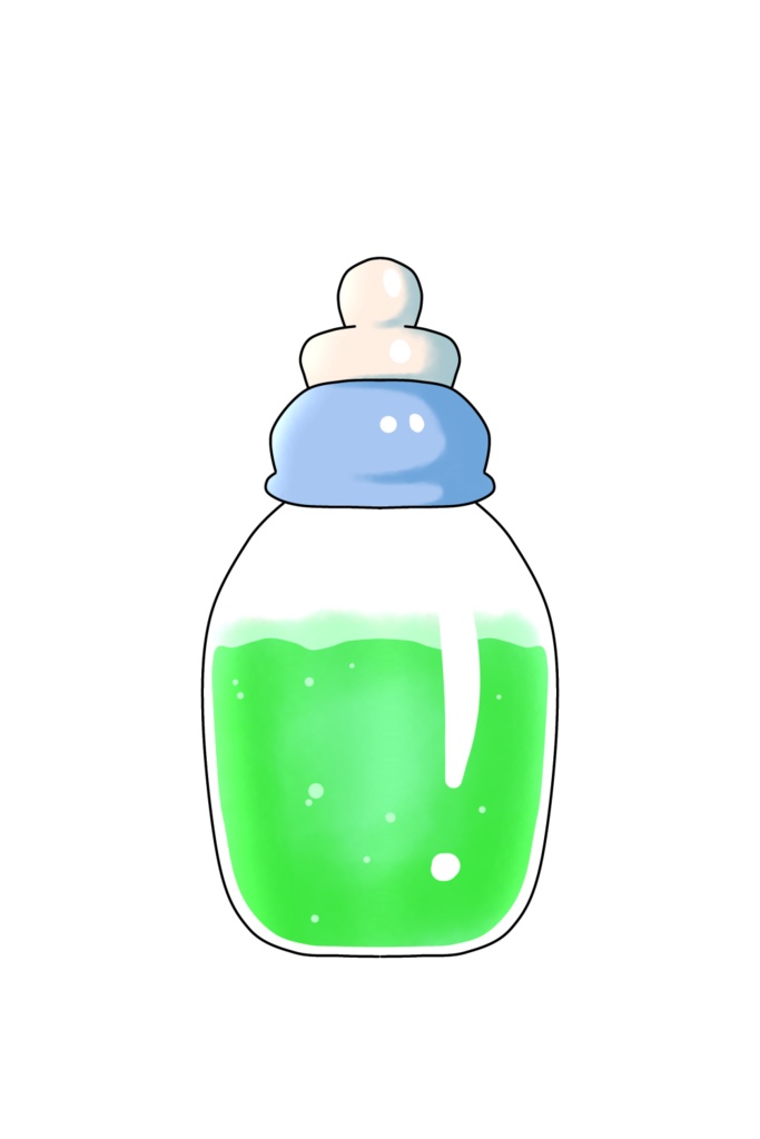 【フリー素材】哺乳瓶ドリンク