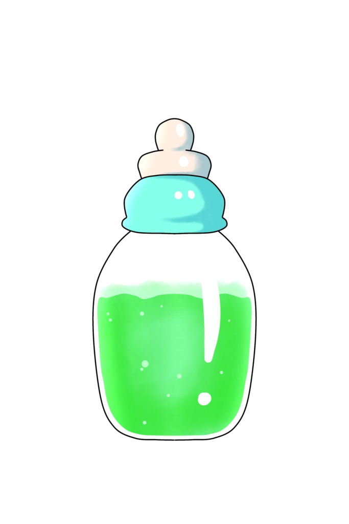 【フリー素材】哺乳瓶ドリンク