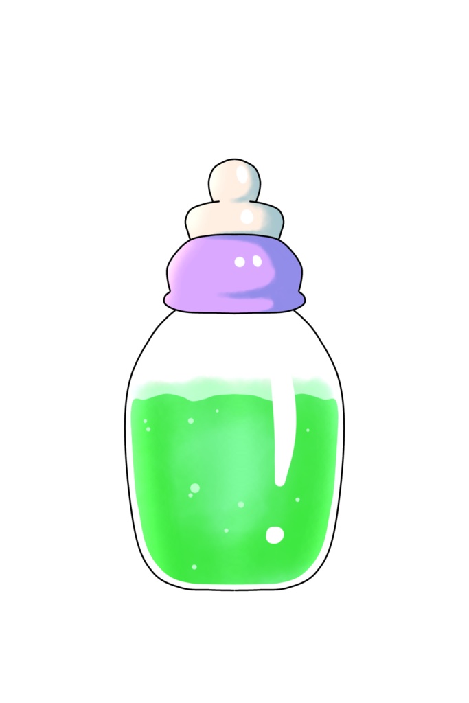 【フリー素材】哺乳瓶ドリンク