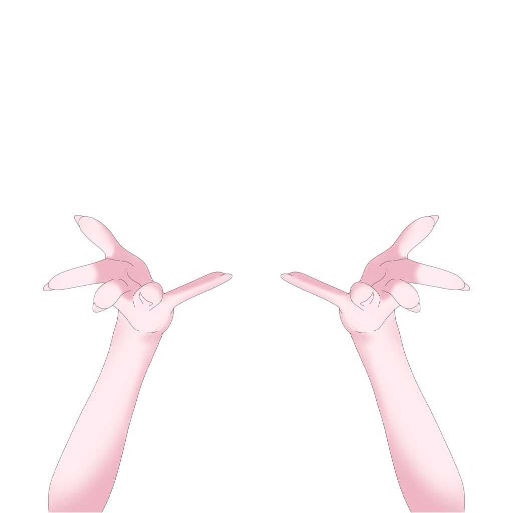 VTuber　手素材