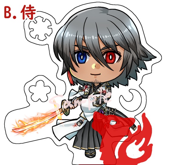 アクリルスタンド ミドオスAF5(ナイト・侍)