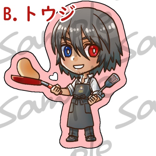 アクリルスタンド カフェコラボ風ミドオス