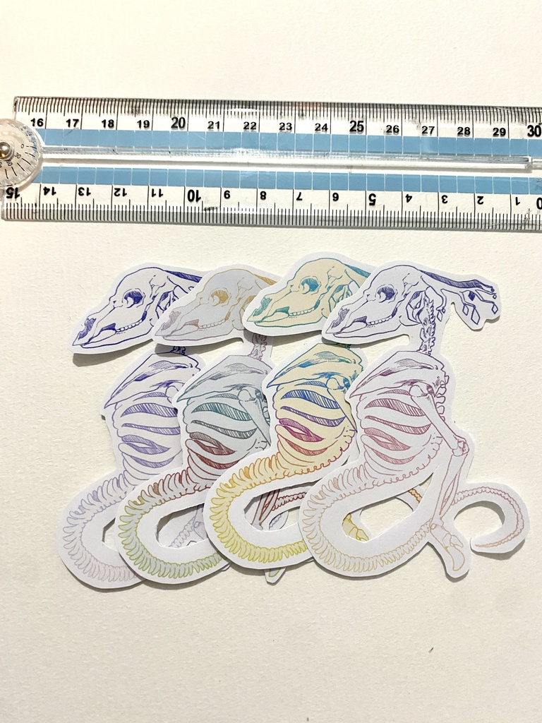 創作骨格 ランダムフレークシール