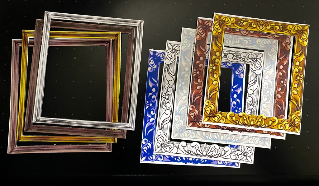 額縁ランダムシール