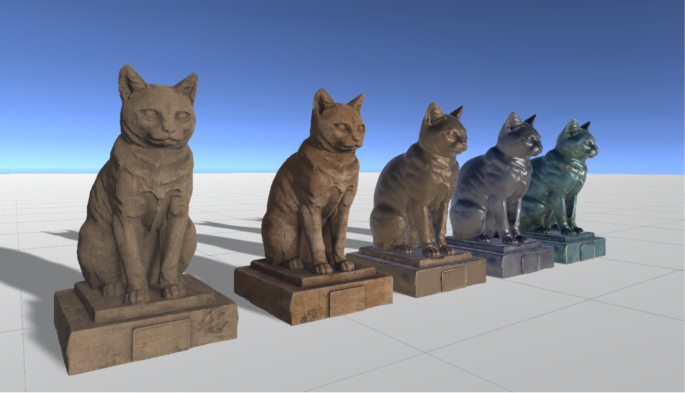 猫の像