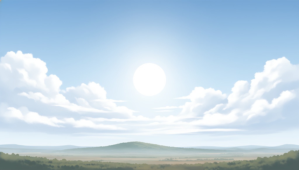 空の背景(朝、昼、夜)