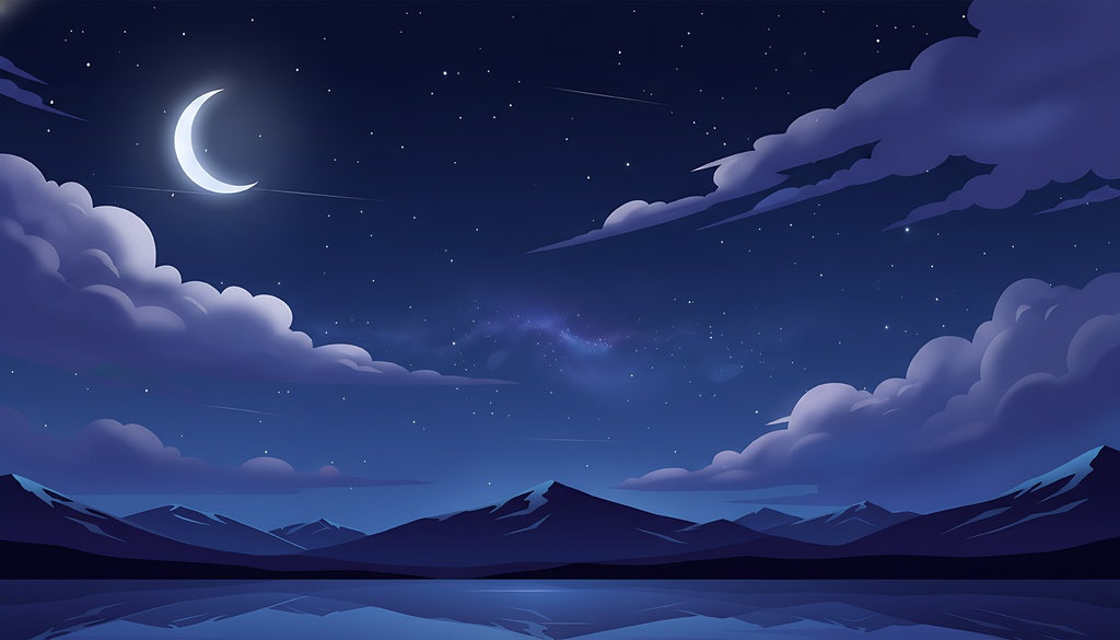 空の背景(朝、昼、夜)