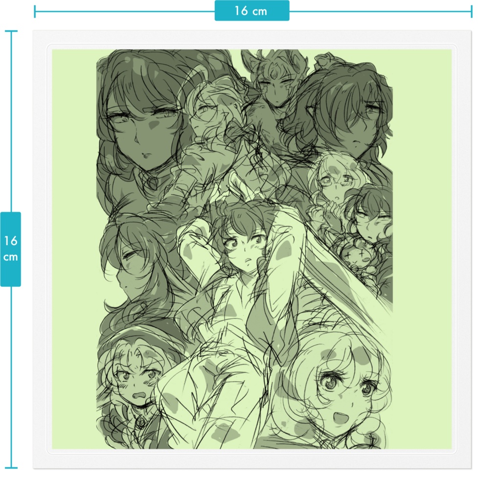 【オリジナル】RINSさんのいわゆる王道RPG 表紙風 ステッカー