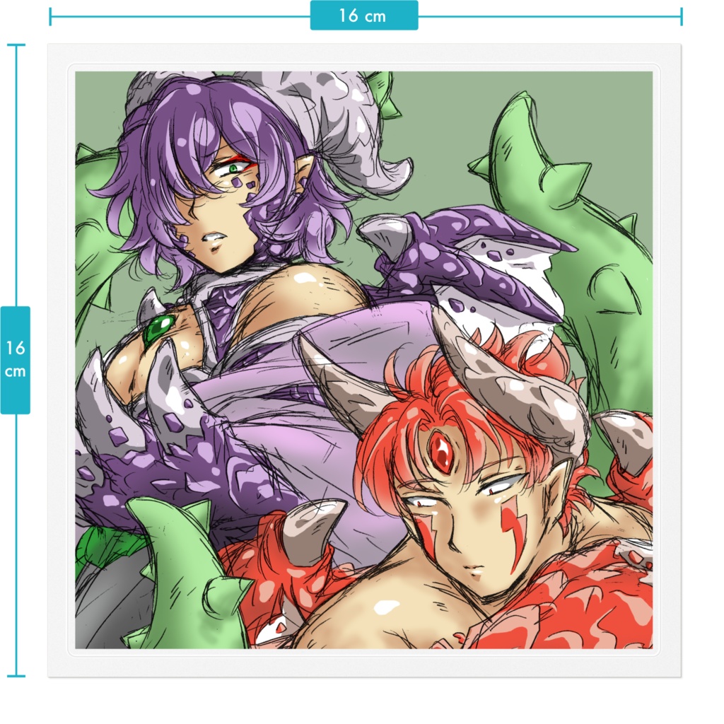 【オリジナル】RINSさんのいわゆる王道RPG 竜族2 ステッカー