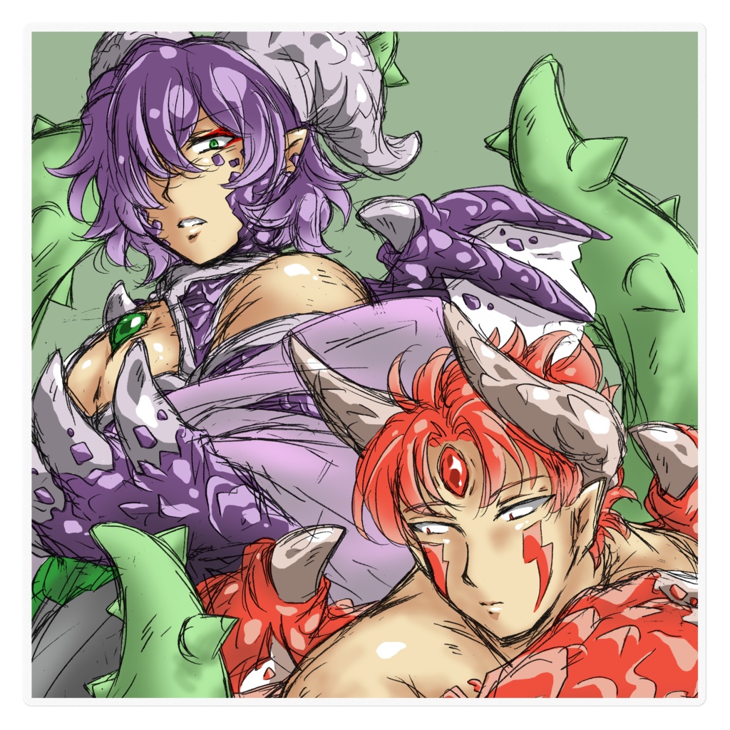 【オリジナル】RINSさんのいわゆる王道RPG 竜族2 ステッカー