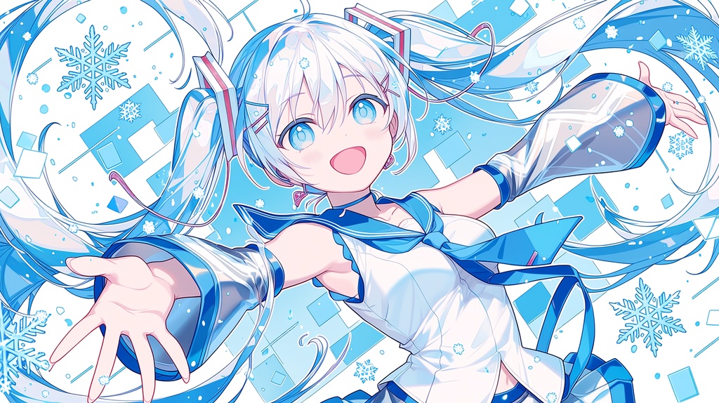 【非公式】 雪ミク プレイマット