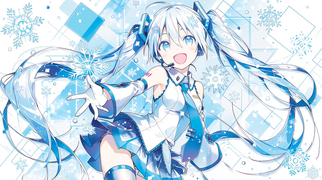 【非公式】 雪ミク プレイマット