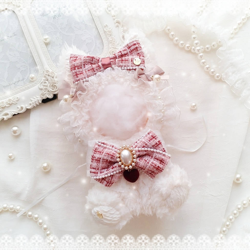 【14〜16cm】ツイードパールの猫ちゃん