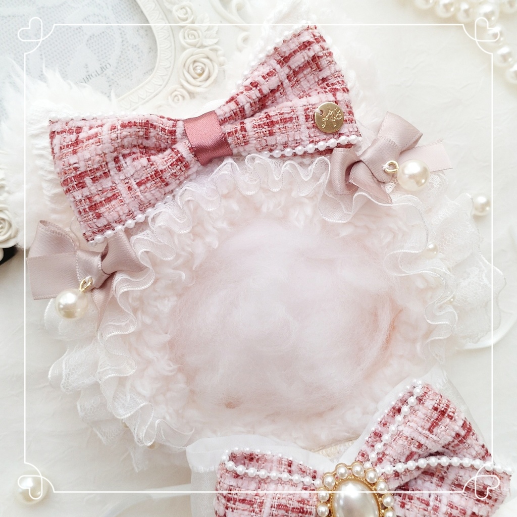 【14〜16cm】ツイードパールの猫ちゃん