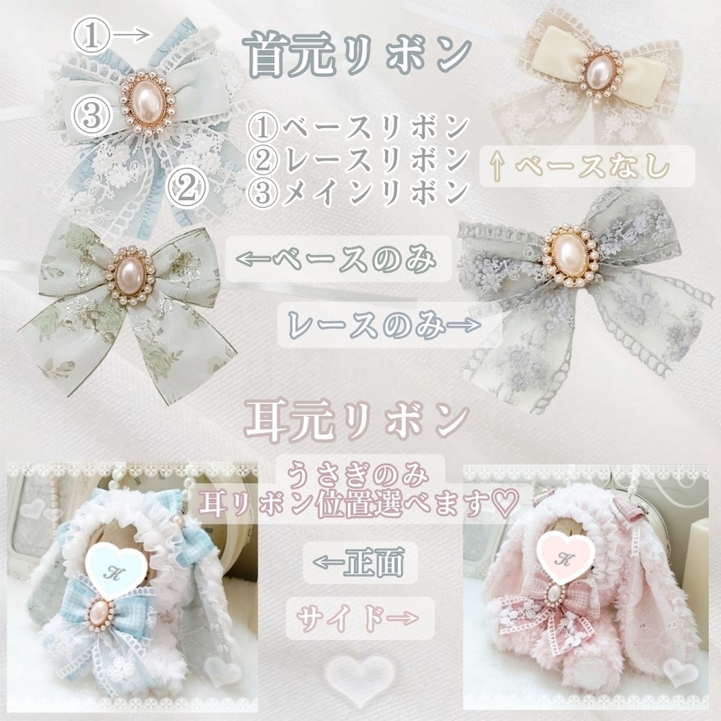 ぬい服 オーダー説明 材料一覧