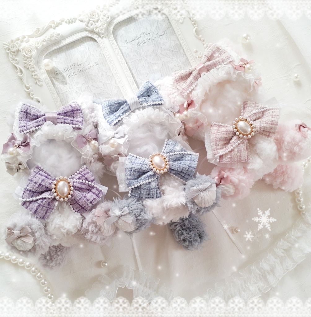 【12〜13cm】ツイードパールのお座り猫ちゃん