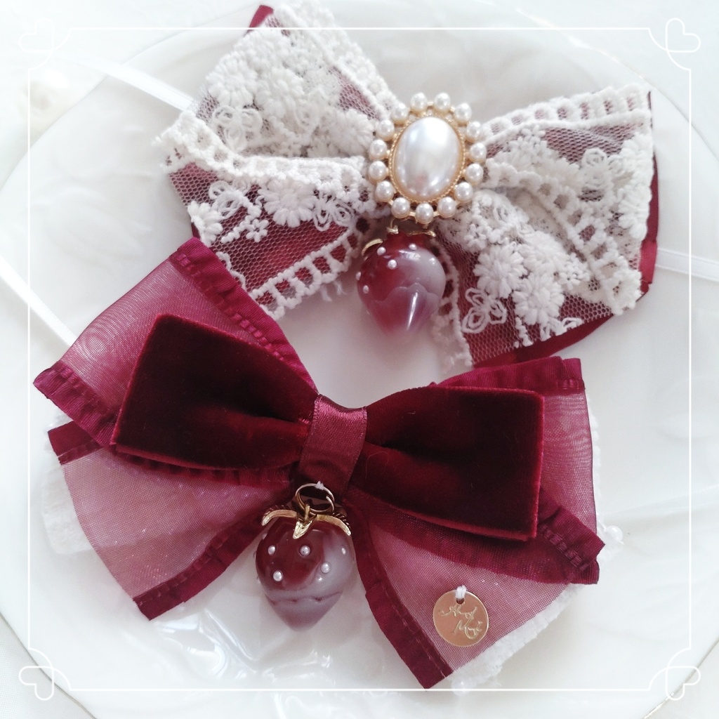 【頭大きめ12〜13cm】Strawberry Party *RED