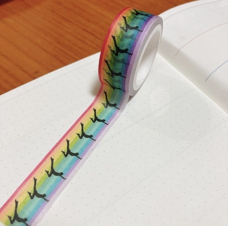 男子新体操/リングマスキンテープ(レインボー)