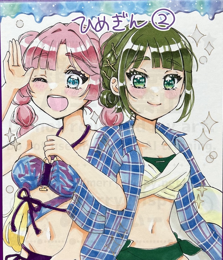 ラブライブ!蓮ノ空 手描き色紙