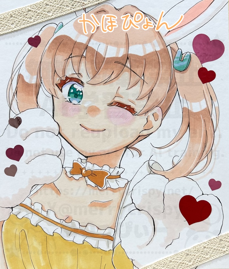 ラブライブ!蓮ノ空 手描き色紙