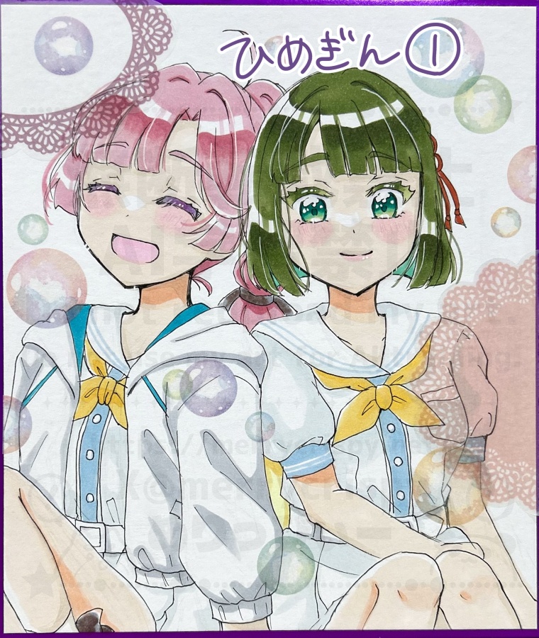 ラブライブ!蓮ノ空 手描き色紙