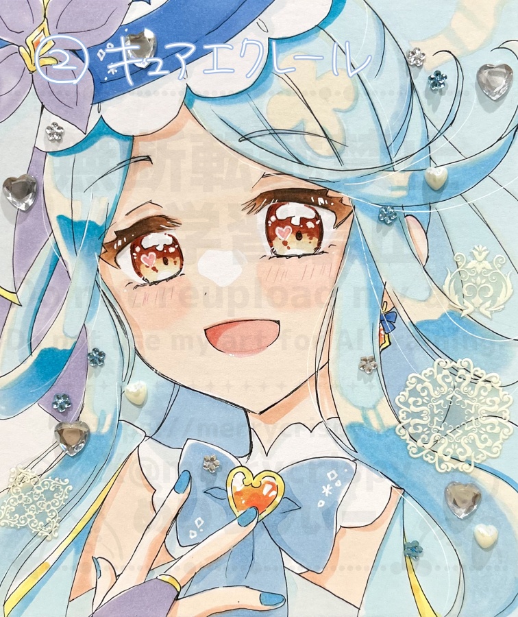 名探偵プリキュア! 手描き色紙
