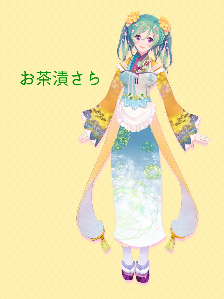 MIKIREキャップ/お茶漬さらVer.(白)