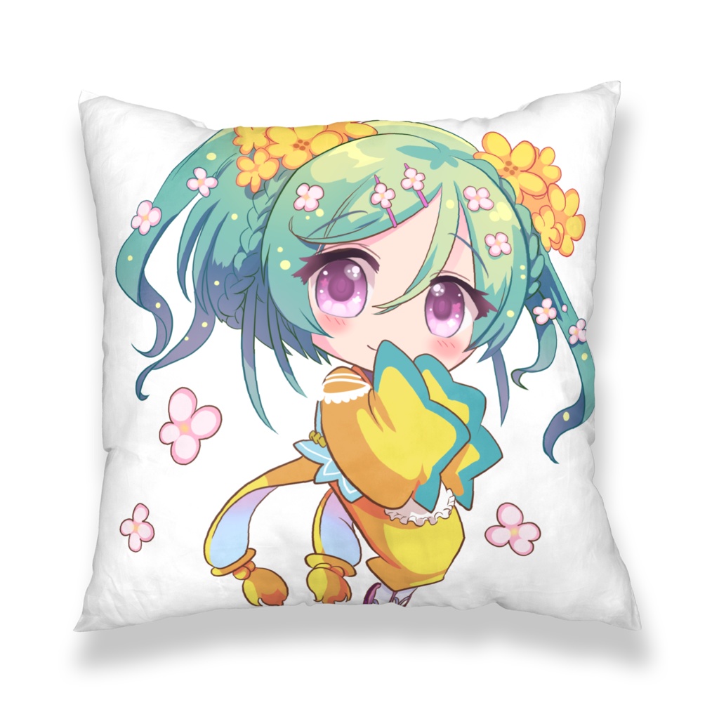 お茶漬さらアバタークッションカバー