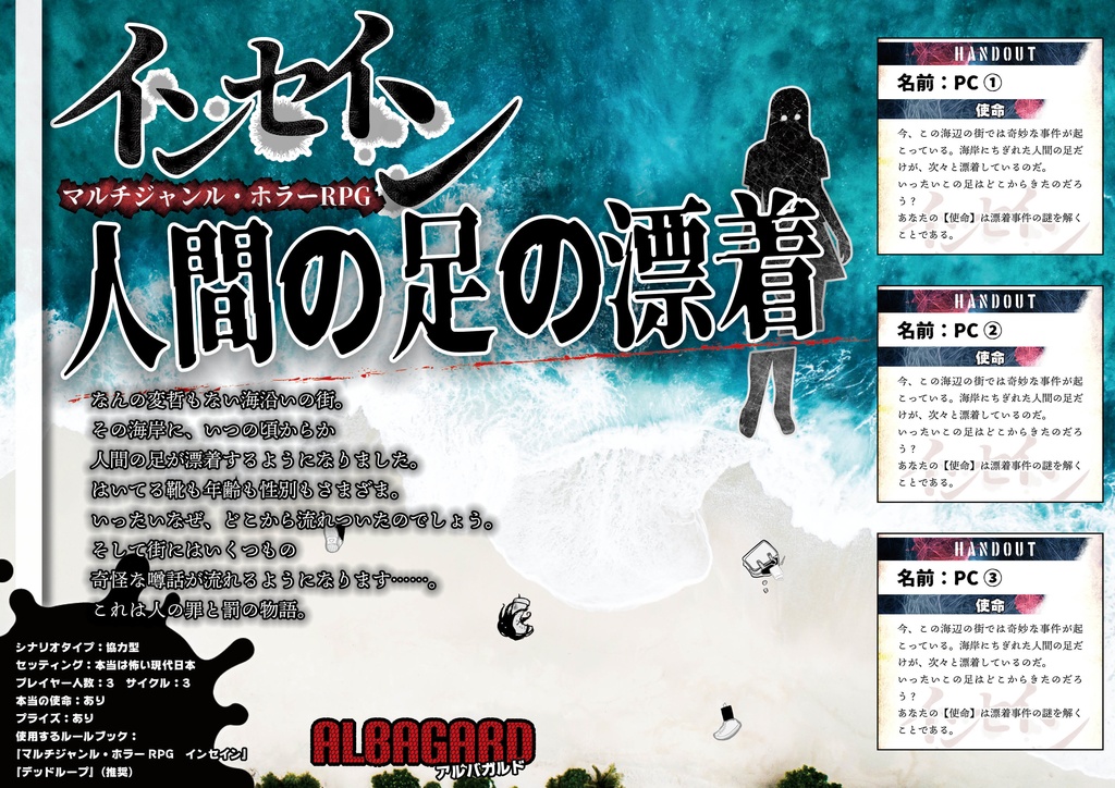 人間の足の漂着: インセイン シナリオ