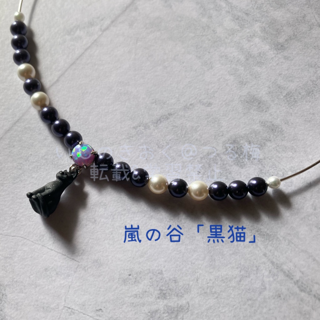 スポットイメージネックレス(ワイヤーチョーカー)