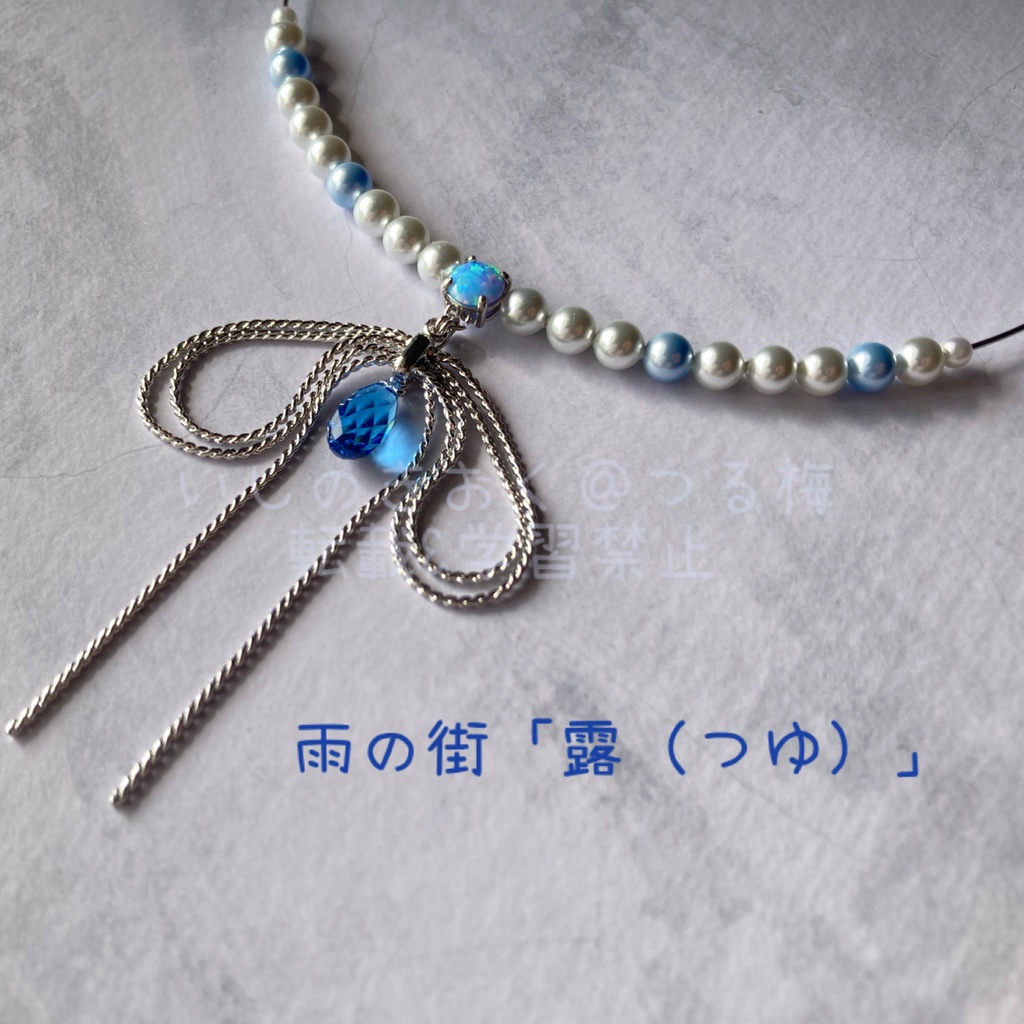 スポットイメージネックレス(ワイヤーチョーカー)