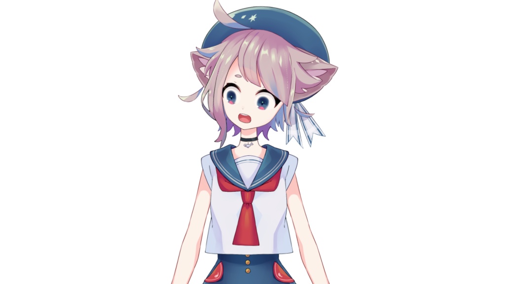 【Vtuber】FaceRig用Live2Dモデル(上半身)