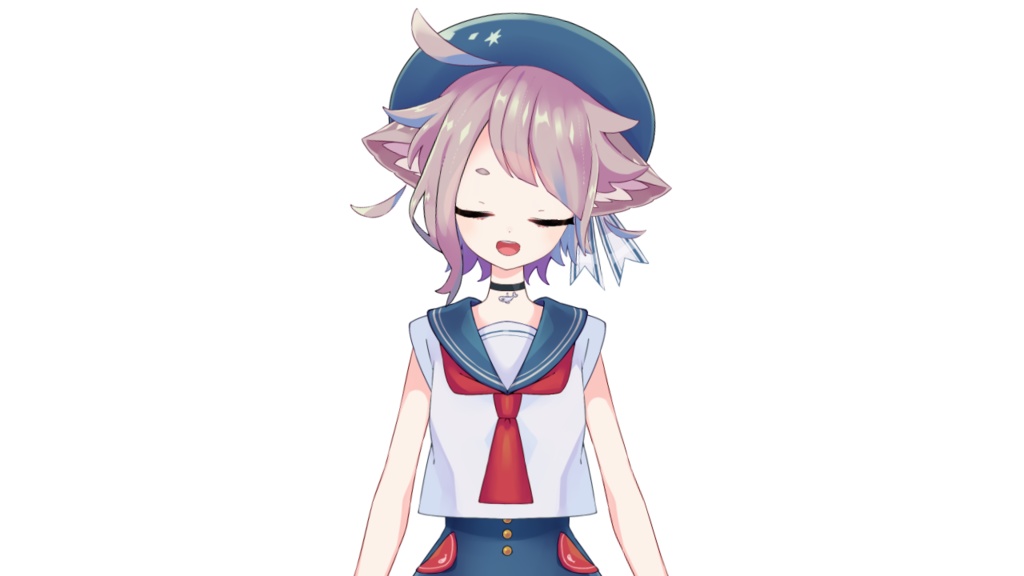 【Vtuber】FaceRig用Live2Dモデル(上半身)