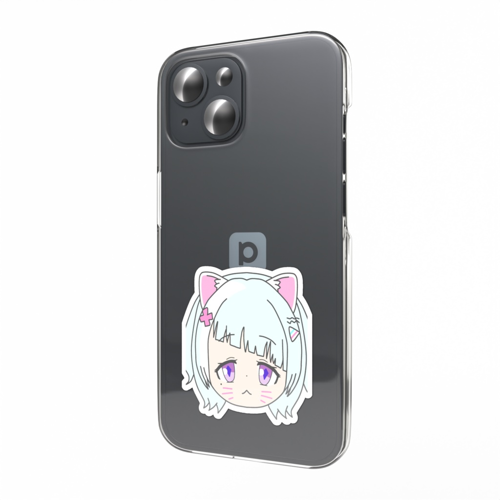 ねこ🚬🐈🚬-スマホステッカー-