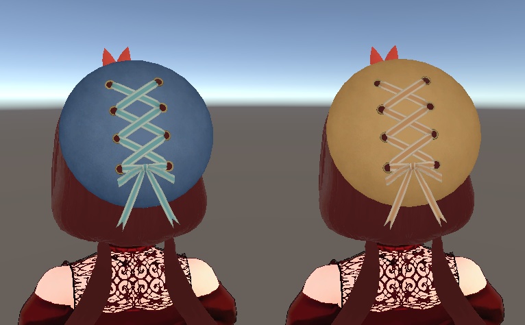 レースアップベレー帽