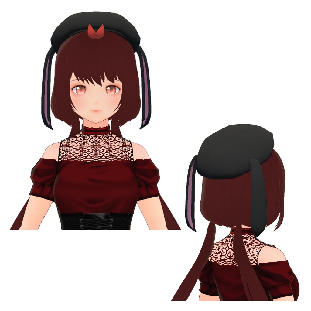 たれ耳キャスケット帽(4色セット)