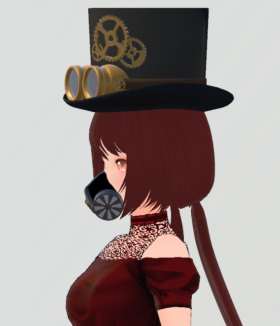 スチームパンクセット(帽子、ガスマスク)