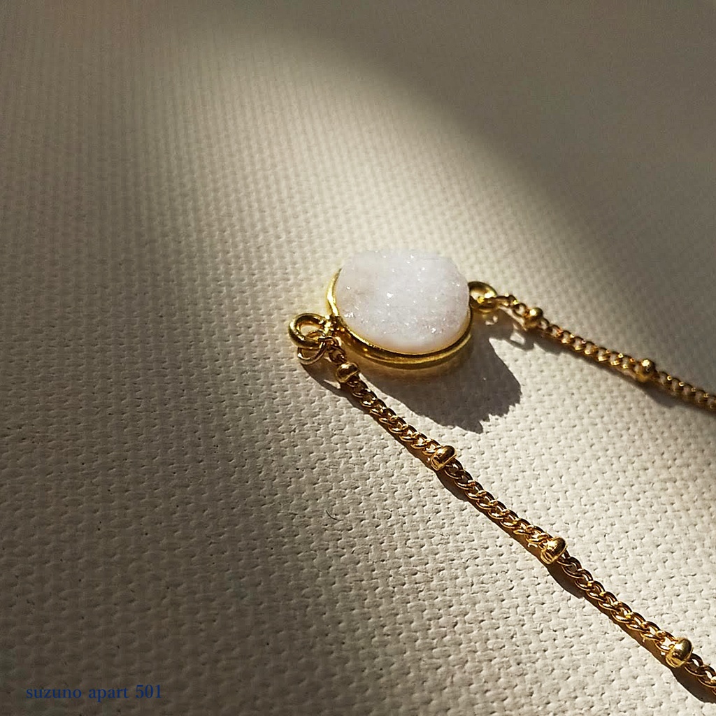 アゲートネックレス ゴールドフィルド製