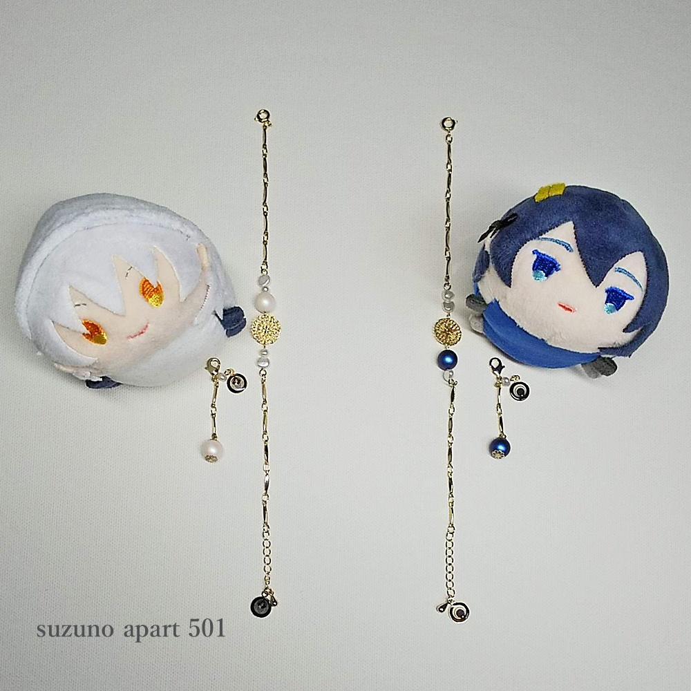 春の夜 ブレスレットとチャームセット 三日月宗近 鶴丸国永