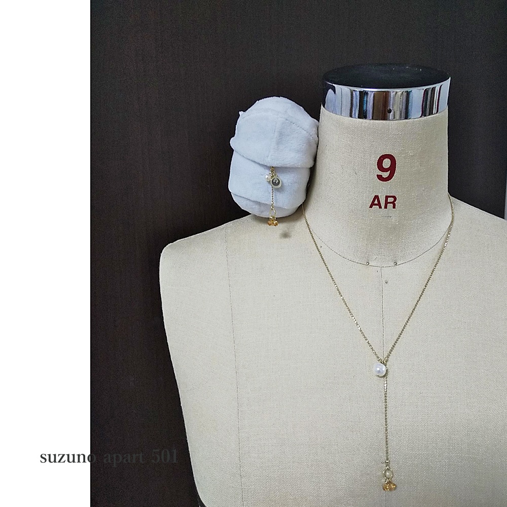 鶴丸国永 T型のネックレスとチャームのセット