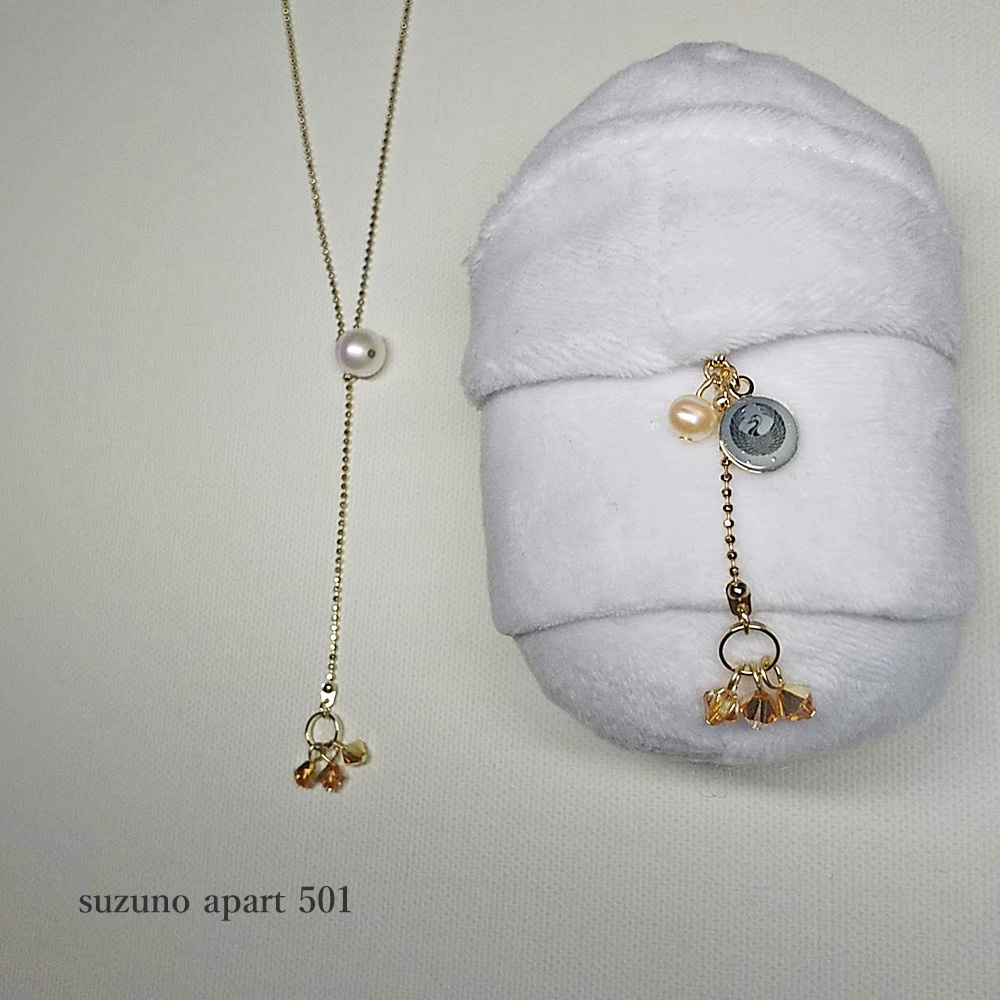 鶴丸国永 T型のネックレスとチャームのセット
