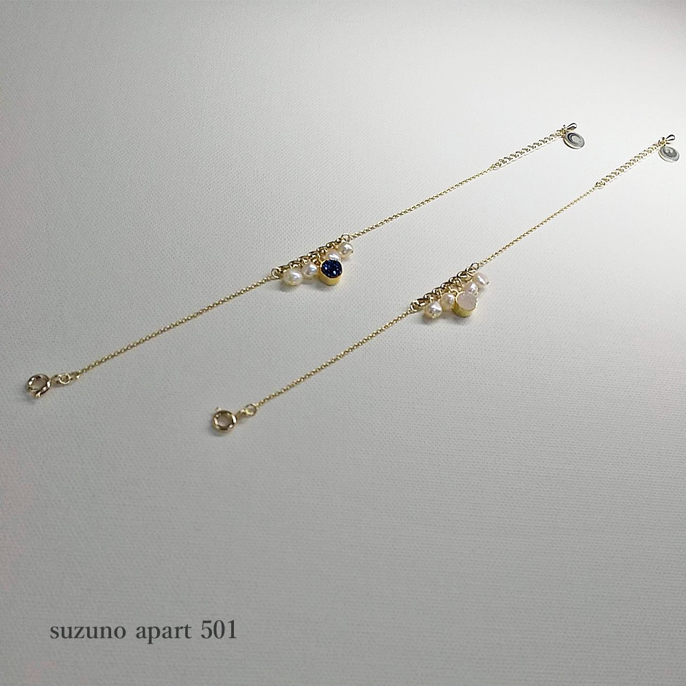 アゲート（天然石）ブレスレット　三日月宗近　鶴丸国永