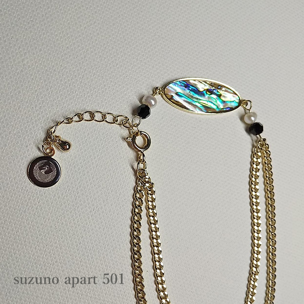 黒 鶴丸国永 シェルブレスレット