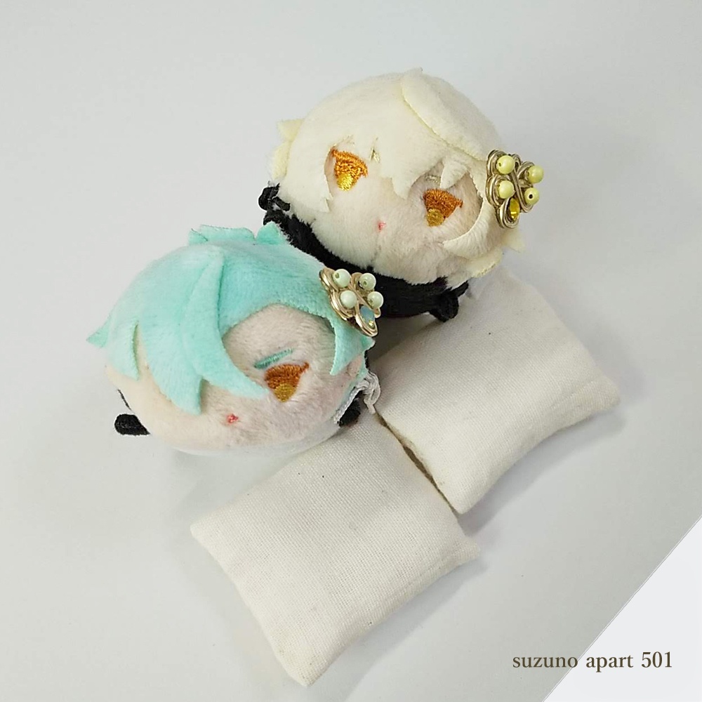 源氏 ミニ ちょう髪飾りセット(マグネットピアス)