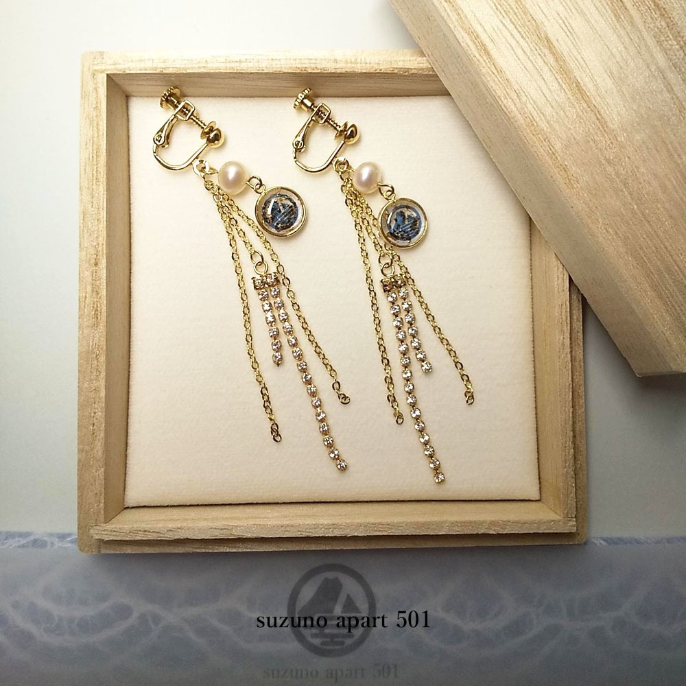 山姥切国広イメージ スワロフスキーチェーン イヤーアクセサリー