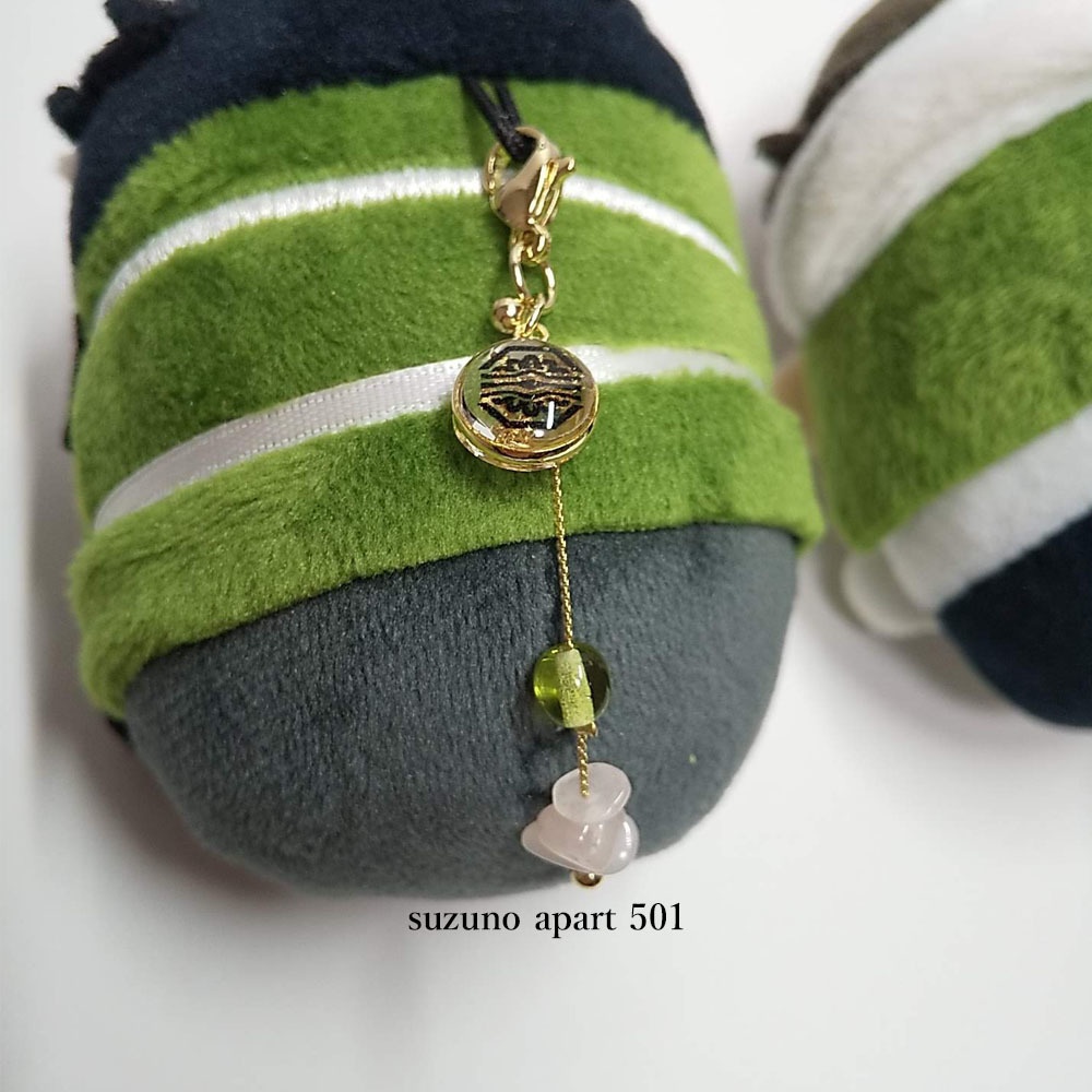 桑名江 篭手切江 ローズクォーツ さくらチャーム