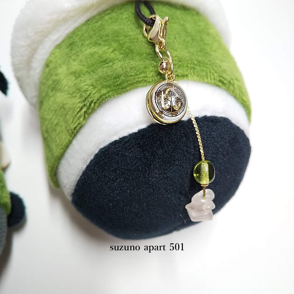 桑名江 篭手切江 ローズクォーツ さくらチャーム